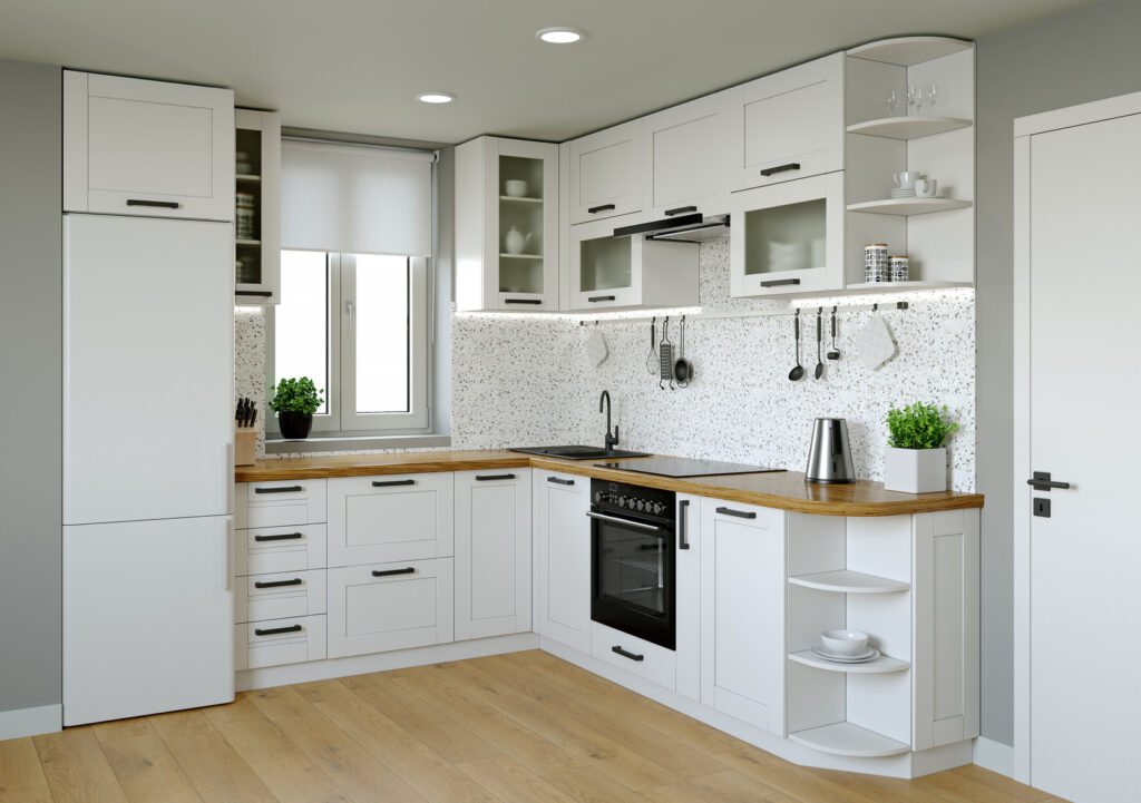fitted small kitchen design